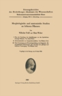 Image for Morphologische Und Anatomische Studien an Hoheren Pflanzen : 1949 / 6