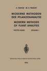 Image for Moderne Methoden der Pflanzenanalyse / Modern Methods of Plant Analysis