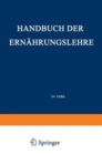 Image for Handbuch der Ernahrungslehre