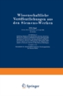 Image for Wissenschaftliche Veroffentlichungen aus den Siemens-Werken: XVII. Band. Drittes Heft