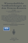 Image for Wissenschaftliche Veroffentlichungen aus dem Siemens-Konzern: IV. Band. Zweites Heft