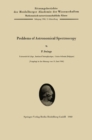 Image for Problems of Astronomical Spectroscopy