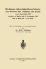 Image for Die Berner Uebereinkunft zum Schutze von Werken der Literatur und Kunst vom 9. September 1886 revidiert in Berlin am 13. November 1908 und in Rom am 2. Juni 1928