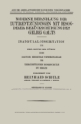 Image for Moderne Behandlung der Euterentzundungen mit Besonderer Berucksichtigung des Gelben Galts: Inaugural-Dissertation