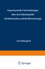 Image for Experimentelle Untersuchungen uber den Chlorhaushalt (Dechloruration und Rechlorurierung): Beitrage zu Problemen der Kochsalztherapie.