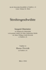 Image for Stirnhirngeschwulste: Inaugural-Dissertation