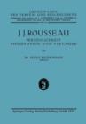 Image for J. J. Rousseau : Personlichkeit, Philosophie und Psychose