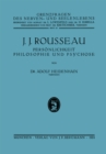 Image for J. J. Rousseau: Personlichkeit, Philosophie und Psychose