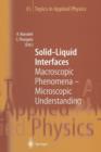 Image for Solid-Liquid Interfaces