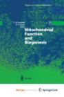 Image for Mitochondrial Function and Biogenesis