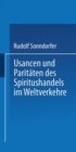 Image for Usancen Und Paritaten Des Spiritushandels Im Weltverkehre
