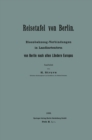 Image for Reisetafel von Berlin. Eisenbahnzug-Verbindungen in Landkartenform von Berlin nach allen Landern Europas