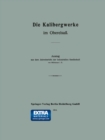 Image for Die Kalibergwerke Im Oberelsa: Auszug Aus Dem Jahresbericht Der Industriellen Gesellschaft Von Mulhausen I. E.