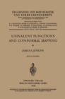Image for Univalent Functions and Conformal Mapping