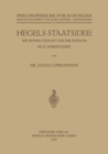 Image for Hegels Staatsidee