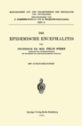 Image for Die Epidemische Encephalitis : 30
