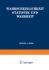 Image for Wahrscheinlichkeit Statistik und Wahrheit