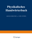 Image for Physikalisches Handworterbuch