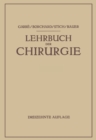 Image for Lehrbuch der Chirurgie