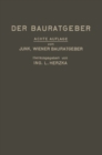 Image for Der Bauratgeber: Handbuch Fur Das Gesamte Baugewerbe Und Seine Grenzgebiete