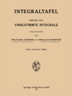 Image for Integraltafel: Unbestimmte Integrale