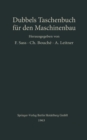 Image for Heinrich] Dubbels Taschenbuch Fur Den Maschinenbau