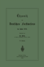 Image for Chronik des Deutschen Forstwesens im Jahre 1883