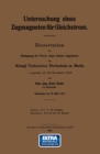 Image for Untersuchung eines Zugmagneten fur Gleichstrom: Dissertation