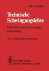 Image for Technische Schwingungslehre: Erster Band: Einfache Schwinger