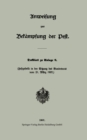 Image for Anweisung Zur Bekampfung Der Pest: Deckblatt Zu Anlage 8