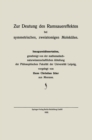 Image for Zur Deutung Des Ramsauereffektes Bei Symmetrischen, Zweiatomigen Molekulen: Inauguraldissertation