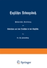 Image for Englisches Uebungsbuch: Methodische Anleitung zum Uebersetzen aus dem Deutschen in das Englische