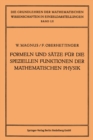 Image for Formeln und Satze fur die Speziellen Funktionen der Mathematischen Physik : 52