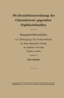 Image for Die Desinfektionswirkung Der Chininderivate Gegenuber Diphtheriebazillen: Inaugural-dissertation Zur Erlangung Der Doktorwurde