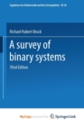 Image for A Survey of Binary Systems