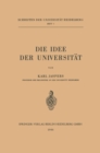 Image for Die Idee der Universitat