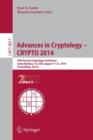 Image for Advances in Cryptology -- CRYPTO 2014