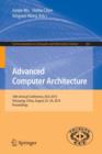 Image for Advanced Computer Architecture : 10th Annual Conference, ACA 2014, Shenyang, China, August 23-24, 2014. Proceedings