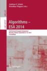 Image for Algorithms - ESA 2014