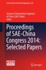 Image for Proceedings of SAE-China Congress 2014: selected papers