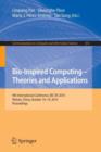 Image for Bio-inspired Computing: Theories and Applications : 9th International Conference, BIC-TA 2014, Wuhan, China, October 16-19, 2014, Proceedings