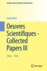 Image for Oeuvres Scientifiques - Collected Papers III