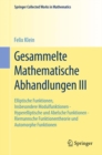 Image for Gesammelte Mathematische Abhandlungen III