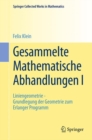 Image for Gesammelte Mathematische Abhandlungen I