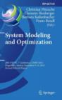 Image for System Modeling and Optimization