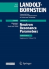 Image for Neutron Resonance Parameters : Subvolume A. Supplement to I/24