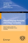 Image for Natural Language Processing and Chinese Computing: Third CCF Conference, NLPCC 2014, Shenzhen, China, December 5-9, 2014. Proceedings