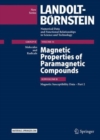 Image for Magnetic properties of paramagnetic compoundsSubvolume B,: Magnetic susceptibility data