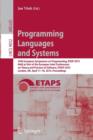 Image for Programming languages and systems  : 24th European Symposium on Programming, ESOP 2015, held as part of the European Joint Conferences on Theory and Practice of Software, ETAPs 2015, London, UK, Apri