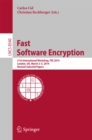 Image for Fast software encryption: 21st International Workshop, FSE 2014, London, UK, March 3-5, 2014. Revised selected papers
